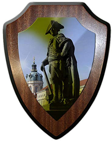 Alter Fritz Friedrich der Große Denkmal Statue Preußen König Wappenschild #17808
