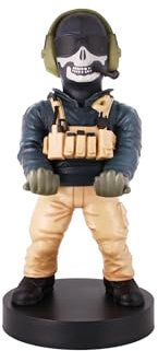 Exquisite Gaming Power Up Factory Call of Duty: Lt. Simon «Ghost» Riley Soporte Original para móvil y Mando de Juegos, Soporte para Dispositivo, Cable Guys, Figura licenciada