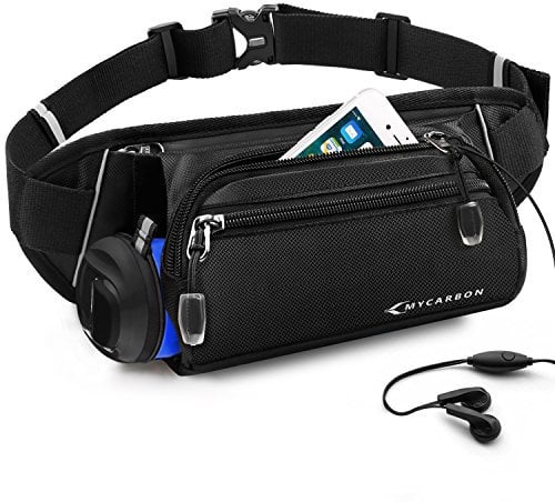 MYCARBON Bauchtasche große Trinkflasche Laufgürtel für Handy unter 6 Zolls, für Langlauf, Laufen, Joggen geeignete Hüfttasche