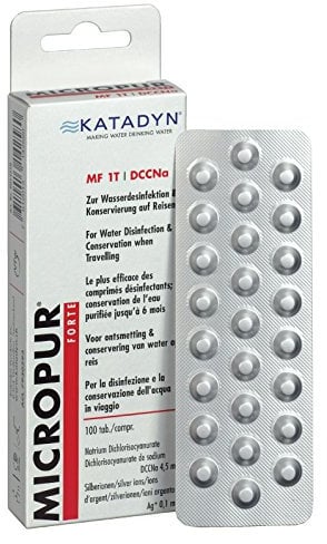 Purificateur d’eau en comprimés - Katadyn 8017906 Micropur Forte MF 1T