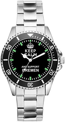KIESENBERG Bremen Geschenk Artikel Idee Fan Uhr 1306