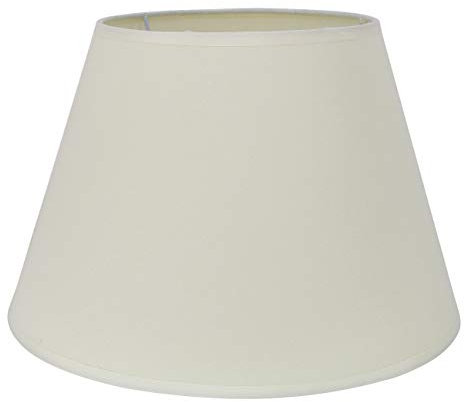 DULEE 6.3 Zoll Lampenschirm E27 E14 Glühbirne Schraube Handgefertigter Stoff Tischlampenschirm für Stehlampe, Tischlampe, Nachttischlampe (Oben) 12cm x (Höhe)15cm x (Unten)16cm,Pure Beige