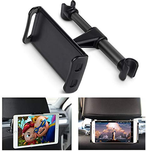Ecoemo appuie-tête de voiture, support réglable pour iPad support de tablette de siège de voiture, Cradle pour iPad Samsung Galaxy Tab Amazon Kindle Fire HD Nintendo Switch, les 4 au 25,7 cm