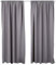 WOLTU 2er Set Gardinen, Verdunklungsvorhänge Blickdicht, Kräusebänder für Schiene, 250 g/m² Schwere Thermovorhänge kälteschutz lichtdicht, für Wohnzimmer Kinderzimmer, 168 x 229 cm, Dunkelgrau