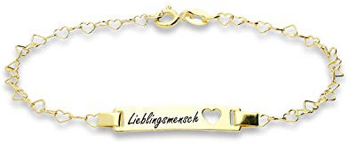 Damen Armband Damenschmuck 925 silber vergoldet mit Sprüchen Gravur Armbänder für Frauen Freundin Tochter als Geschenk oder Glücksbringer als Armkette Das Armkettchen ist verstellbar