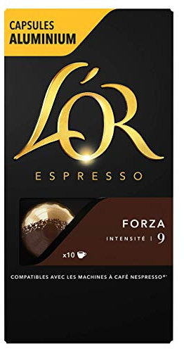 L'Or Espresso Café - 200 Capsules Forza Intensité 9 - compatibles Nespresso®* (lot de 20 x 10)