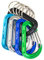 FINN Outdoors 5er-Pack Karabiner Schlüsselanhänger, Mini Karabiner bunt, Mini Karabinerhaken, Karabiner klein, Schlüssel Karabiner, gefederter Verschluss (blau)