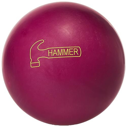 Brunswick Bowling Unisex Ball- Hammer 3D Offset Hammer Bowling Ball Blazing Violet 15lbs, Violet, 15Lbs UK