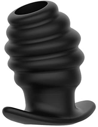 Hohl Anal Spreizer Anal Plug Dildo Butt Plug,Anal Expander Anal Expansion Spekulum,Vagina Dilatator Prostata Massage Einlauf Anal Tunnel,Sex Spielzeug für Männer Frauen (Welligkeit,S(76 * 47mm))