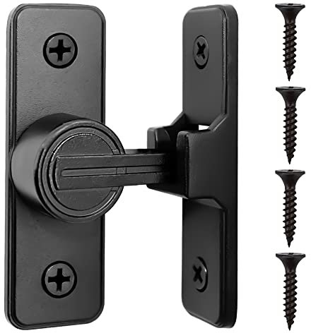 Serratura Scorrevole per Porta del fienile, Chiusura a Scatto a 90 Gradi, Chiusura a Scatto per Porta di Sicurezza, per Giardino, Bagno, Garage