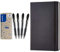 Pilot G2-7, Gelschreiber, 4er Set (Schwarz) & Amazon Basics Notizbuch, klassisches Design, A5, kariert