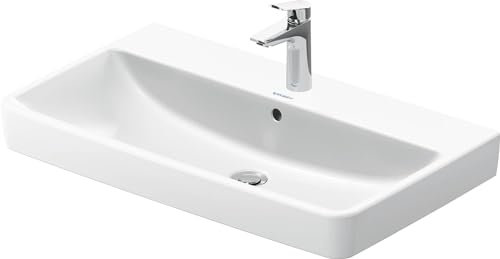 Duravit No.1 lavabo, 1 trou de robinetterie, avec trop-plein, 800x460mm, partie inférieure vitrifiée, 23758000002