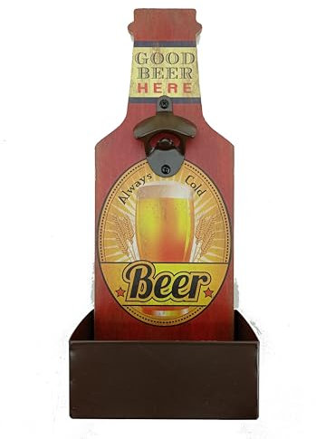 TBQ Cerveza Soda Abrebotellas Vintage Montado de Pared Botellas,Sacacorchos,Abrelatas Colgante y Tenedor de la Tapa,Ideal para Bares,Fiestas,Accesorios,Cocina Casera,Excelente Mejor Regalo (Verde)