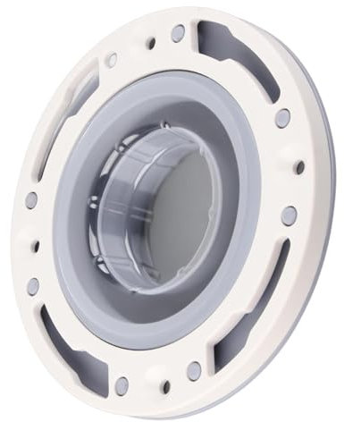 Reemplazo de Brida de Inodoro Gris de Silicona y ABS: Kit de Brida de Inodoro Universal para una Fácil Instalación en Tuberías de 4 y 5 Pulgadas