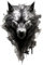 Samunshi® Wandaufkleber Wolf Fenrir Wandsticker Walhalla nordische Mythen für Kinderzimmer Aufkleber Küche Wallart Runen Odin33x50cm