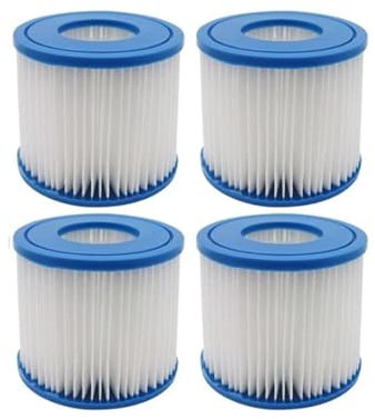 WuYan 4 filtros de bañera de hidromasaje compatibles con Summer Escapes tipo D, compatible con Summer Waves P57100102 SFS-350 RP-350 RP-400 RP-600 RX-600 filtro de cartucho