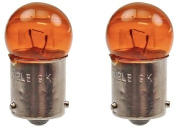 Streetparts24 2x Blinker Glühbirnen Set BAU15S 12V 10W E-geprüft passend für CPI, Keeway, Sachs, Generic 50ccm 2-Takt Roller – Birnenfassung BAU15S – Universal Ersatz
