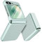 Doeshine for Samsung Galaxy Z Flip 6/Flip 7 FE Case [Not for Flip 7] with Back Screen Protector & Hinge Protection, Slim Fit Stylish Texture Non-Slip Hard Shockproof Protective Cover (Mint Green)
