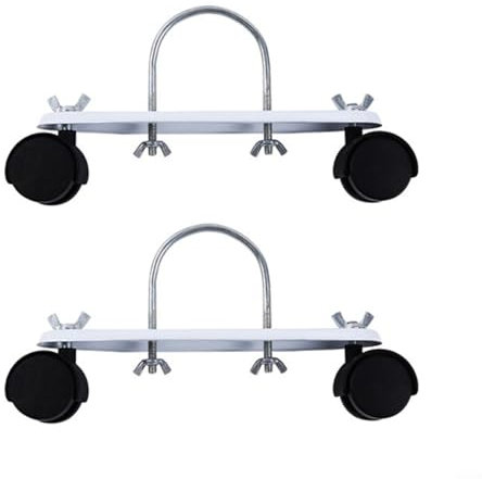 Uwithdanceme 2 soportes de radiador eléctrico, calentador eléctrico, radiador eléctrico, polea móvil, rueda de soporte de radiador, rueda de rotación general (negro)
