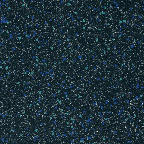 Blue Speckled Effect Anti Slip Contract Commercial Vinyl Flooring for Usage in Kitchens, Garages, Gyms, & Hospitals with 2.0mm Thickness -3m(9'9) X 2m(6'6)-6m²