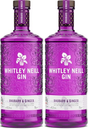 Whitley Neill Rhubarb & Ginger Gin 70cl (Pack of 2)