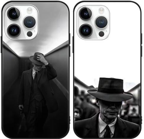 Yimctoie 2 Piezas Funda para iPhone 7/8/SE 2020/SE 2022 4.7, Cool Oppenheimer Patrón Aesthetic Diseño Carcasa con Suave TPU Silicona Antichoque Protectora Case para iPhone 7/8/SE 2020/SE 2022, Hat