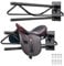 VEVOR Saddle Rack with Pad Bar, 23.8 x 12.6 x 10.2 in, 2 Packs Wall Mounted Saddle Stand, Heavy-Duty Steel Saddle Holder, Western & English Saddle Rack for Horse Stall, Barn, Trailer, Tack Room