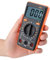 ANENG M1 Multimètre Numérique, Testeur de Résistance de Courant de Tension DC/AC à Plage Automatique, Compteur Compact et Précis pour Un Usage Domestique et Professionnel (Orange)