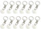 12Pcs Trolley Coin, Reusable Shopping Trolley Token, Stainless Steel Trolley Coin Keyring UK, Round Shape Portable Trolley Token for Supermarket, Cart Trolley Key, Removable Shopping Keychain