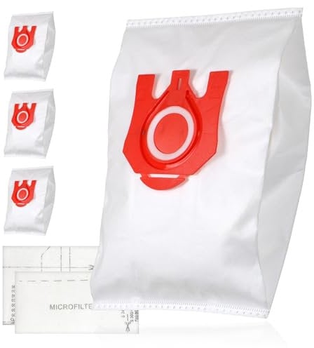 SPARES2GO 4 Bags for Miele FJM 3D Microfibre Bag and Air Filters S510 S511 S512 S571 S5211 S500 - S578 series