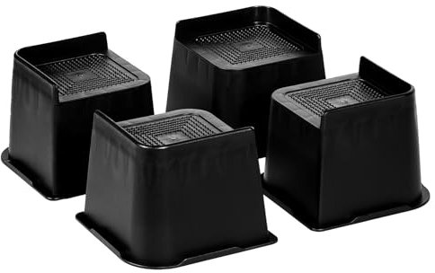 Uping Elevadores de Muebles Aumenta 10 CM de Altura Tacos Elevadores Cama Mesa Patas para Muebles 4 Piezas