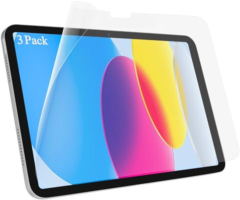 3 Stück Papier Folie Kompatibel mit iPad A16 11./10. Generation 10,9 Zoll 2022/11 Zoll 2025 , Papierfolie Schutzfolie Blendfreiem Anti-Fingerabdruck Displayschutz Paper PET Film for Writing/Drawing