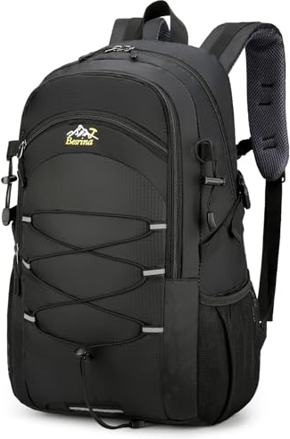 Besrina Wanderrucksack 40L, Herren Damen Wasserdichter Rucksack Trekkingrucksack Reiserucksack, Outdoorrucksack mit Reflexstreifen Für Wandern, Radfahren, Klettern, Bergsteigen und Reisen Sport