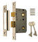 Era Bathroom Locks 76mm - Chrome Effect
