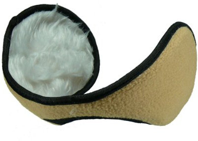 Earmuff aus Fleece innen mit Kunstpelz, Farbe:beige