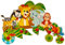 Hess Portemanteau Jungle en Bois
