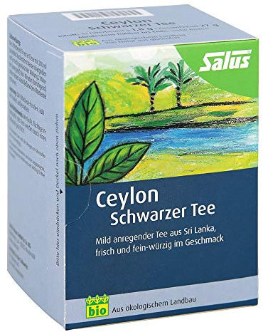 CEYLON schwarzer Tee Bio Salus Filterbeutel