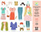 DJECO Paper Doll Le grand dressing - Jeu de Mode Créatif - 6 à 10ans - Coffret pour Jouer au Styliste - Plus de 100 Vêtements et Accessoires - 3 Poupées Mannequins, Boîte de Rangement, Carton Durable