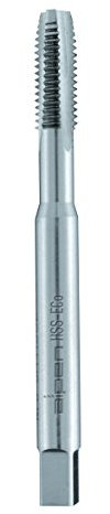 alpen HSS Cobalt Maschinen-Gewindebohrer, gerade genutet, DIN 371 B, Schälanschnitt, Durchmesser M 8 mm, L1 90 mm, L2 22 mm, 70400800100