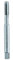 alpen HSS Cobalt Maschinen-Gewindebohrer, gerade genutet, DIN 371 B, Schälanschnitt, Durchmesser M 8 mm, L1 90 mm, L2 22 mm, 70400800100