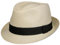 Chapeau Trilby Málaga en Paille chapeaux de paille Player (53 cm - nature)