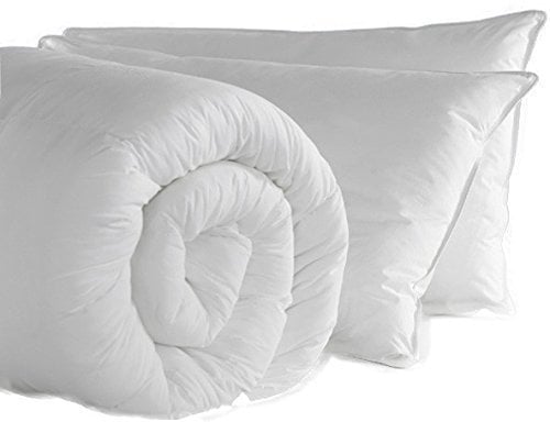 Rohi Anti-Allergy Single Duvet 10.5 Tog with 2 Deluxe Pillows – Midweight – Luxurious Comfort All Season Duvet – Soft & Breathable Corvin Quilt