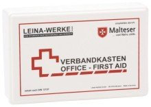 Leina-Werke Betriebsverbandkasten Office-First Aid - inkl. Wandhalterung - Kunststoff