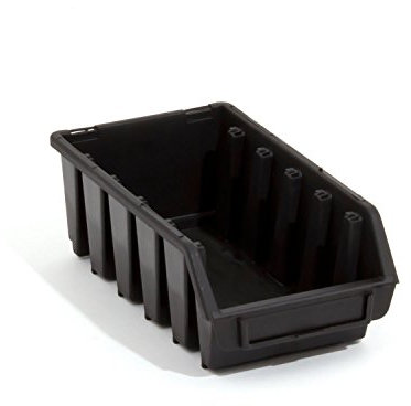 100 Stck. Ergobox Box Stapelboxen schwarz Gr.2L Regalbox 116x212x75 Kunststoff