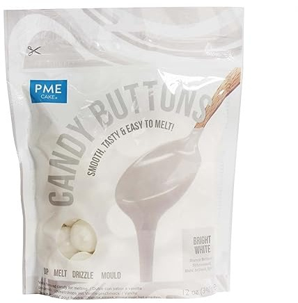 PME Candy Buttons Bright White 284 g
