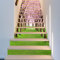 FLFK 3D Kirschbäume Selbstklebend Treppe Aufsteher Wandmalerei Vinyl Abziehbild Tapezieren Aufkleber 39.3Zoll x7.08Zoll x 13stücke