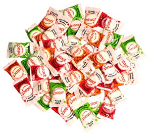 intact Traubenzucker Bonbons einzeln verpackt • 500g pro Beutel • 100% Vegan (Brause-Mix)
