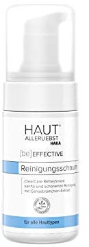 HAUTALLERLIEBST Reinigungsschaum I 100 ml Pump-Flasche I Klärende Gesichtsreinigung I Sanfte Reinigung I Pflege durch leichtes Reinigungs-Mousse I Kosmetik zur Entfernung von Make Up und Unreinheiten