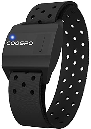 CooSpo Heart Rate Monitors Armband Optical Heart Rate Sensor Bluetooth 4.2 ANT+ Compatible with iFit Polar Strava Wahoo Garmin