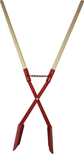 Erdlochausheber Größe 1 mit 2 Eschenstielen, Stiellänge 750mm